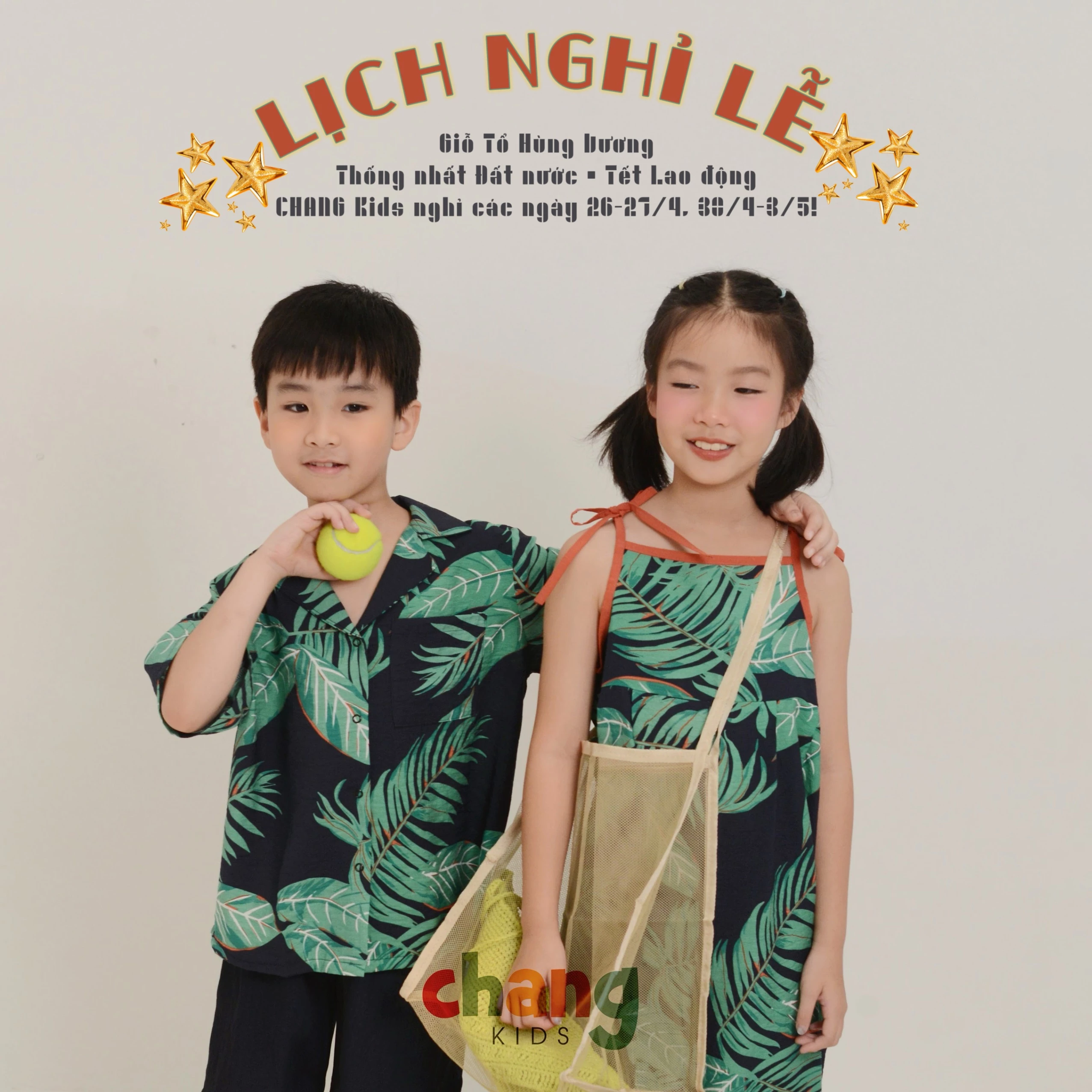 Trang phục casual chang kids